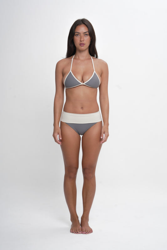 Dune Triangle Top- Grey